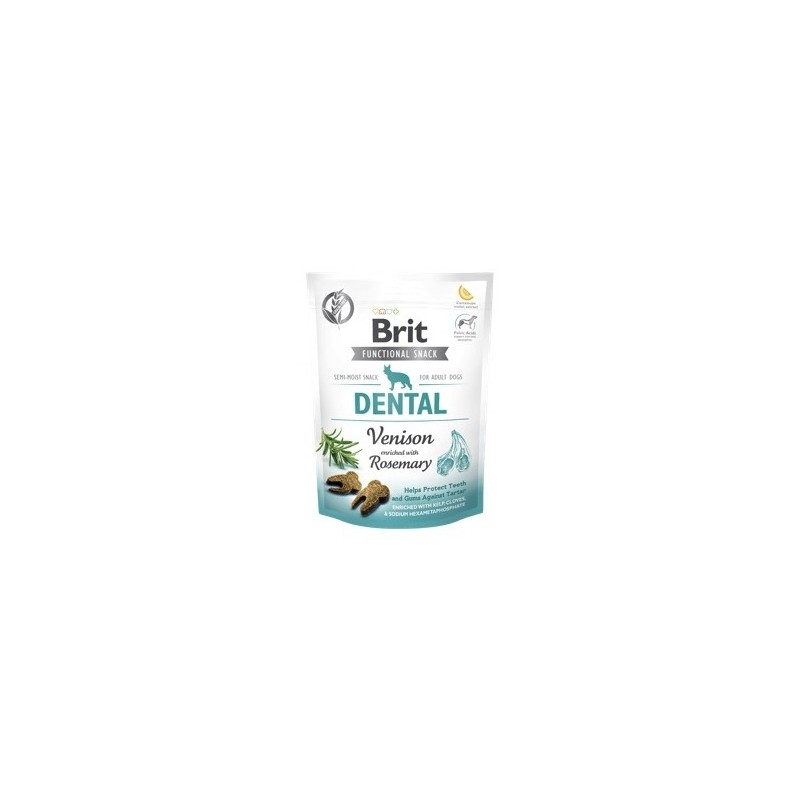 Brit care dog functional snack dental venado para perros