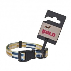 Bold Collar Blue/Grey Rectangle Para Perros