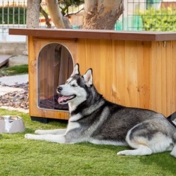 Caseta Exterior para perros Madera Baita Ferplast