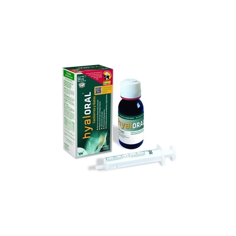 Hyaloral Condroprotector Gel 50 ml Cachorros Y Gatos