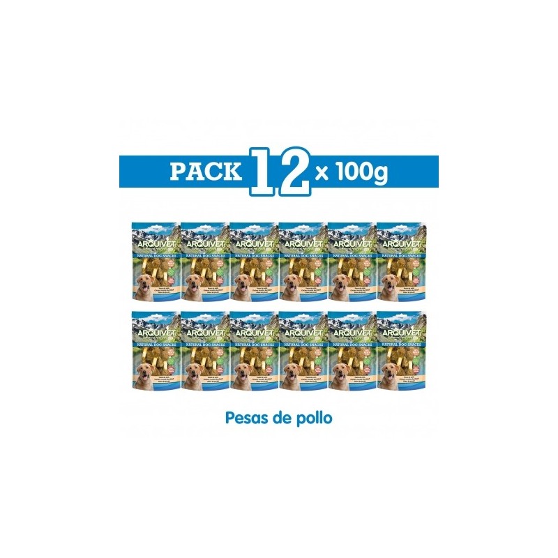 Pesas de pollo 100 g Snack para perros