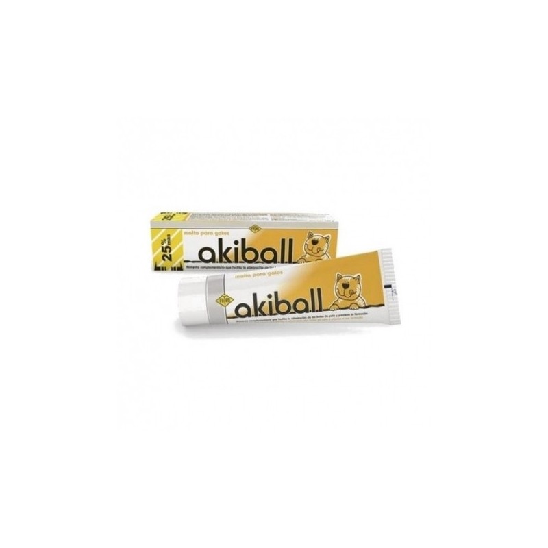 Akiball malta gatos 80 gr. Contra Bolas de pelo - hairball