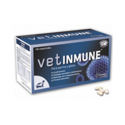 Vetinmune 120 compr. activador inmunológico perros y gatos.