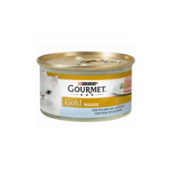 Gourmet Gold Pack Mousse Pescado del Océano comida húmeda para gatos