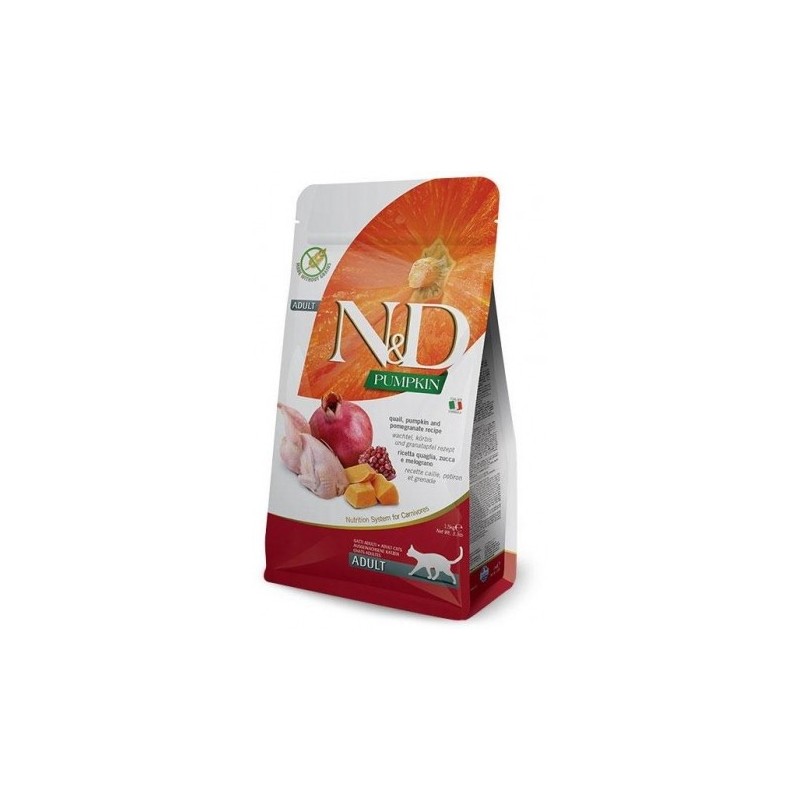 Farmina ND Cat Pumpkin Grain free Codorniz pienso para gatos