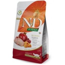 Farmina ND Cat Pumpkin Grain free Neutered Codorniz pienso para gatos