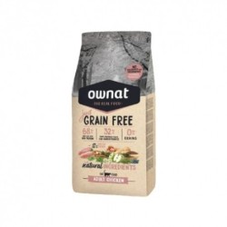 Optima Ownat Just Grain Free pienso para gatos adultos Pollo