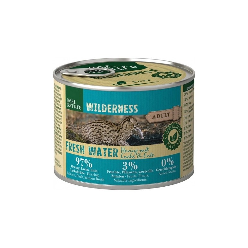 Real Nature Wilderness Para Gatos Latitas Pescado