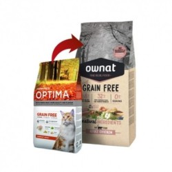 Optima Ownat Just Grain Free pienso para gatos adultos Pollo