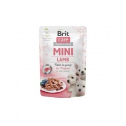 Brit care mini puppy filetes cordero en salsa comida húmeda gato