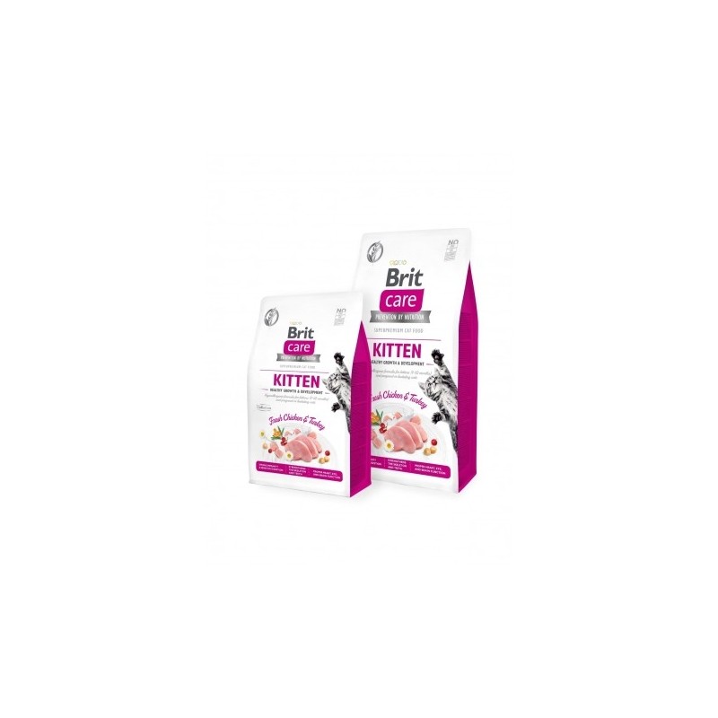 Brit care cat kitten healthy growth development comida para gatos