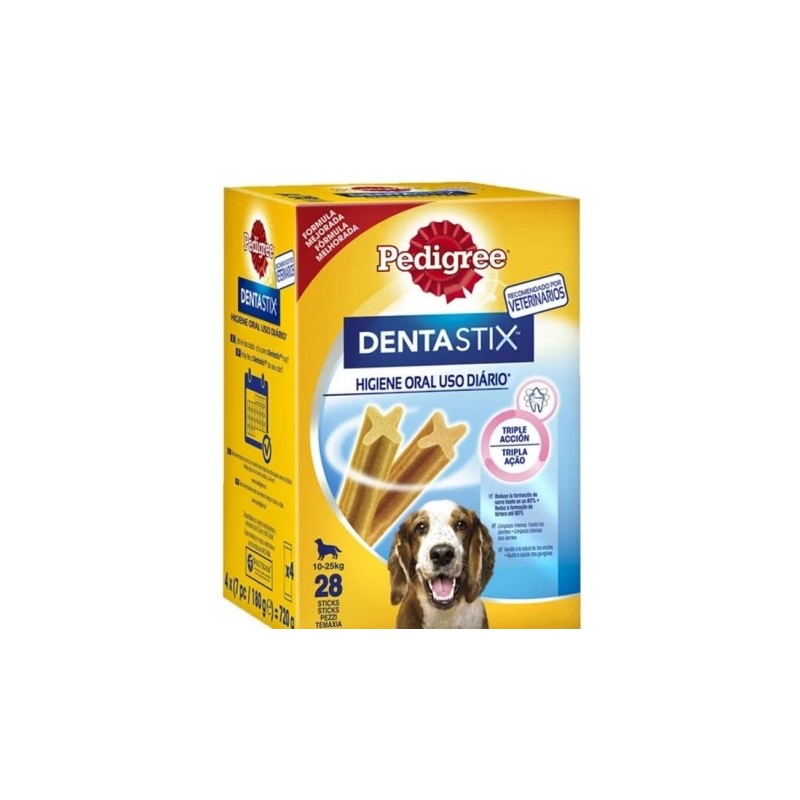 Dentastix para perros medianos 10 a 25 kg. Pedrigree barritas dentales