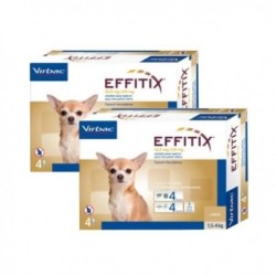 Effitix antiparasitario Pack Ahorro 8 pipetas para perros mini (1