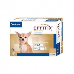 Effitix 1.5 - 4Kg Pipetas Antiparasitarias