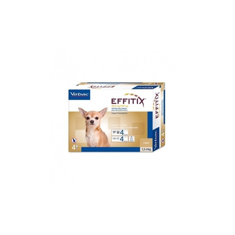 Effitix 1.5 - 4Kg Pipetas Antiparasitarias