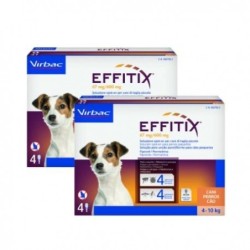 Effitix antiparasitario Pack Ahorro 8 pipetas para perros pequeños (4-10kg)