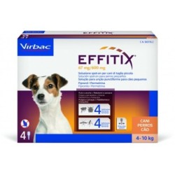 Effitix antiparasitario Pack Ahorro 8 pipetas para perros 4-10kg