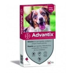 Advantix Pack Ahorro 8 pipetas para perros medianos (10-25kg)