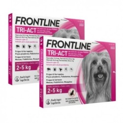 Frontline Tri-Act Pack Ahorro 6 pipetas para perros mini (2-5KG)