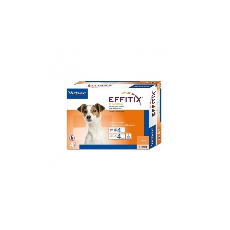 virbac Effitix 4 - 10Kg Pipetas Antiparasitarias