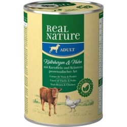 Real Nature Classic Latas Para Perros Adultos Ternera Pollo