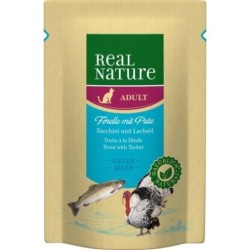 Real Nature Classic Para Gatos Bolsitas Pavo Trucha Gelatina