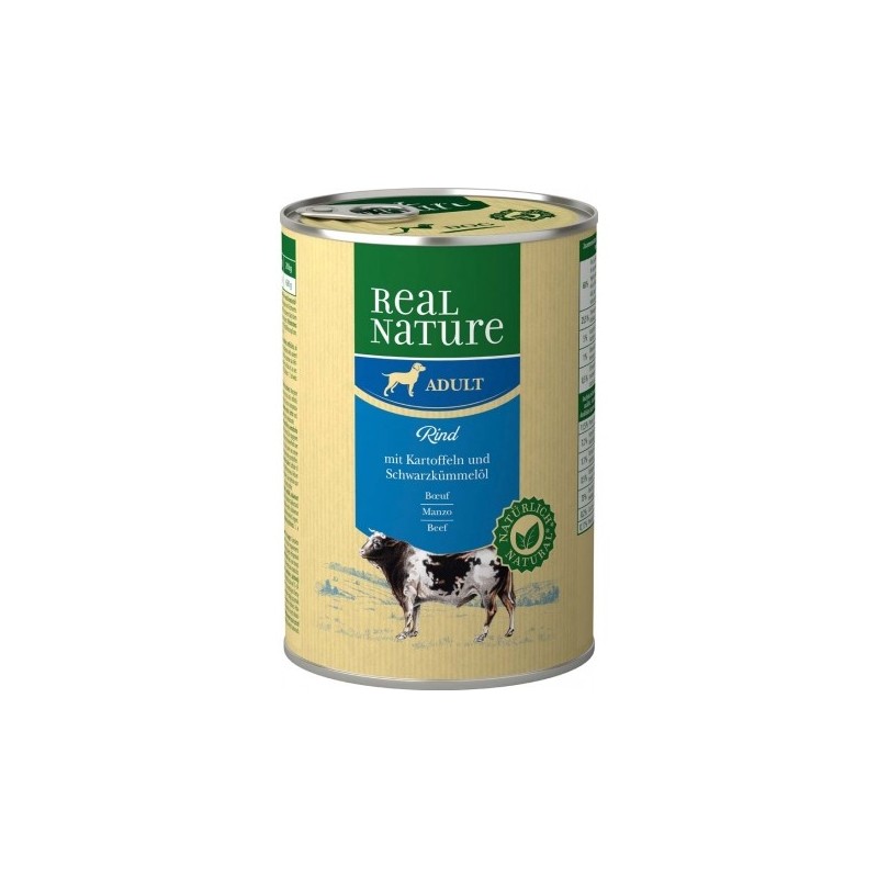 Real Nature Classic Latas Para Perros Adultos Ternera