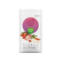 Natura diet Lamb&Rice Mini pienso para razas pequeñas cordero y arroz