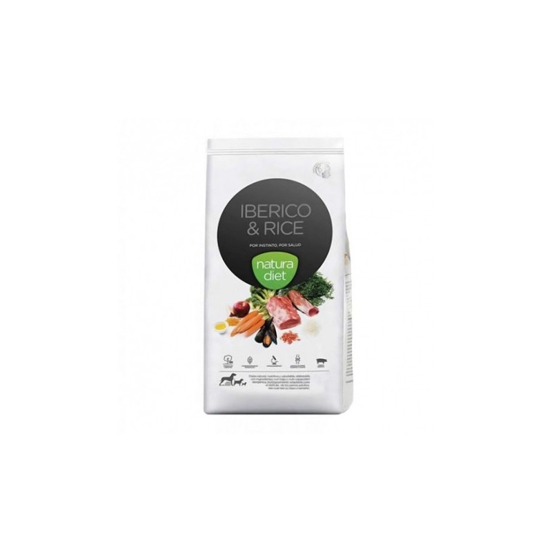 Natura diet Ibérico & Rice pienso para peros