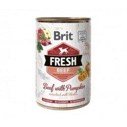 Brit fresh ternera calabaza comida húmeda perro