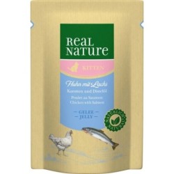 Real Nature Classic Gatitos Bolsitas Pollo Salmón Gelatina