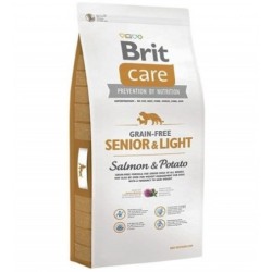 Brit care senior light salmon y patata alimentación para perros