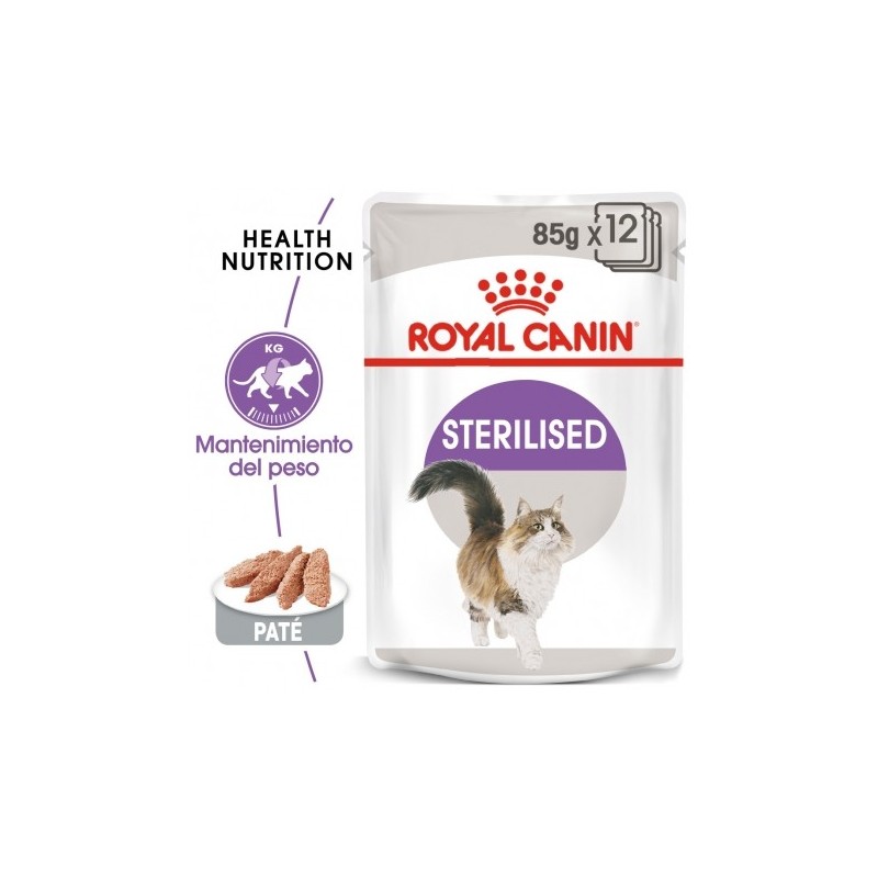 Royal Canin Sterilised Pouch (in loaf) 85 gr. Comida húmeda gatos esterilizados