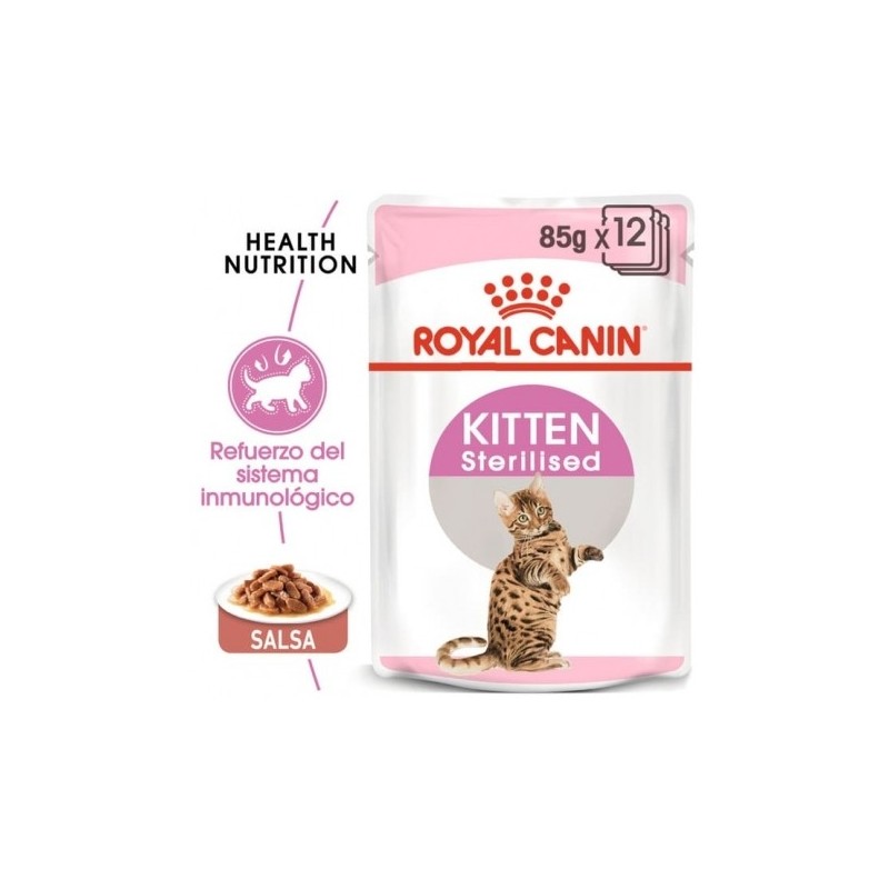 Royal Canin Kitten Sterilised Pouch En Salsa Para Gatito