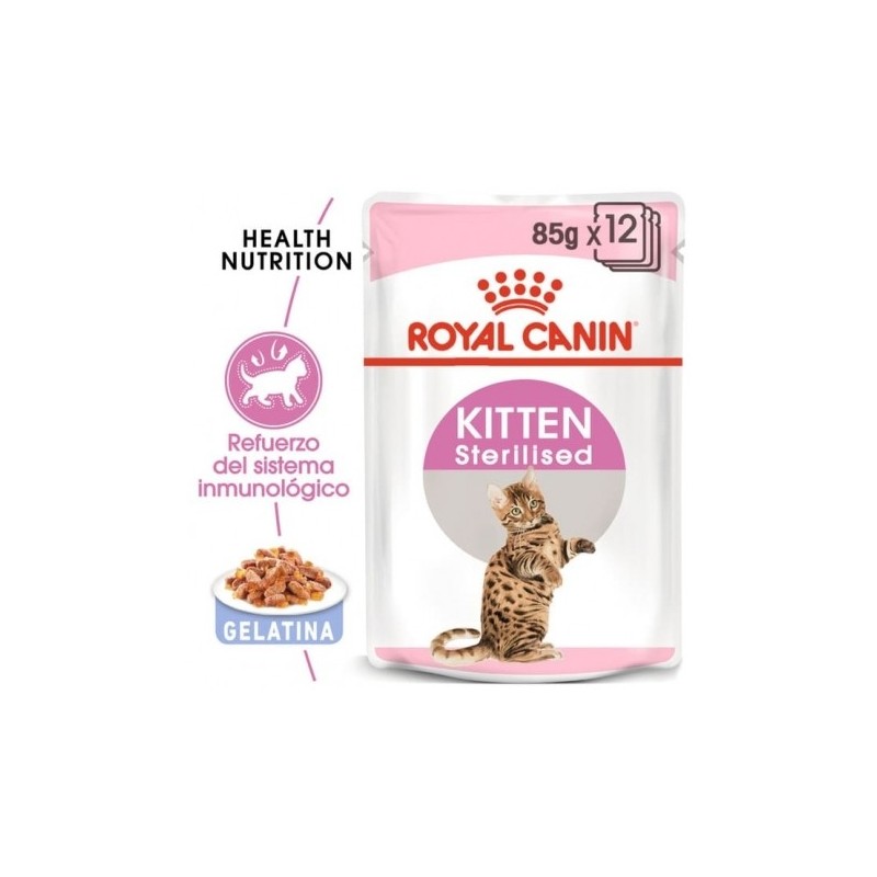 Royal Canin Kitten Sterilised Pouch En Gelatina Para Gatito