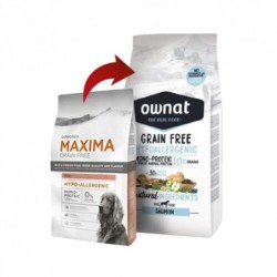 Ownat grain free hypoallergenic pienso para perros de pescado