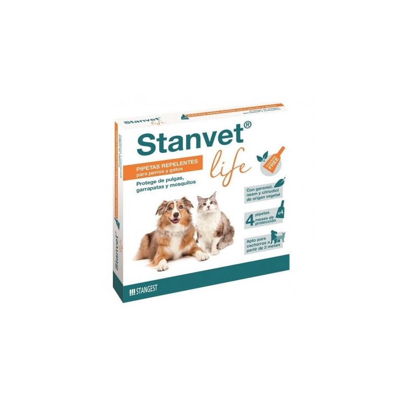 Stanvet Life Pipetas Repelente Naturales 4Uds