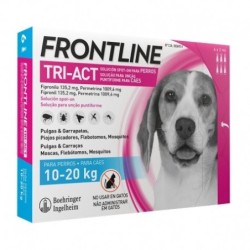 Pack Súper Protección: Frontpro Comprimidos Masticables 10-25kg + Frontline Tri-Act 3 pipetas (10-20kg) para perros medianos