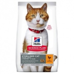 Hills Young Adult Sterilized Cat Pollo Science Plan pienso gatos