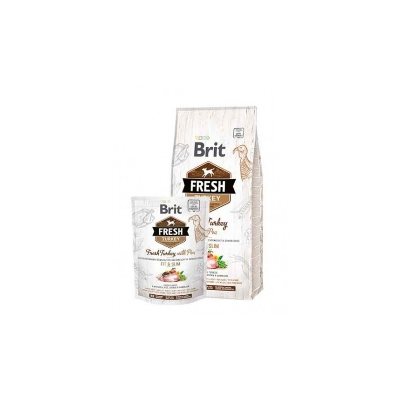 Brit fresh light fit slim pavo guisantes comida para perros