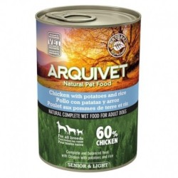 Comida húmeda Arquivet Wet DOG FOOD 400g SENIOR & LIGHT Pollo