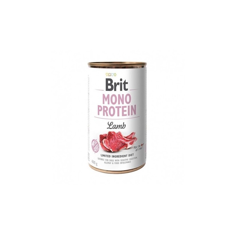 Brit mono protein cordero comida húmeda perro