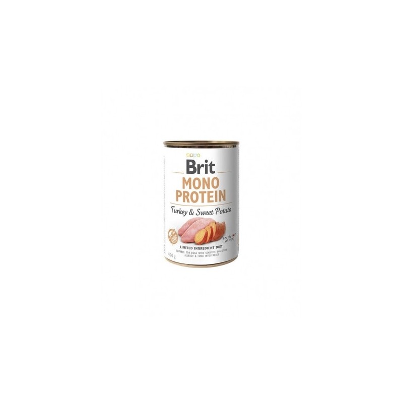 Brit mono protein pavo y con patata comida húmeda perro