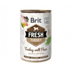 Brit fresh pavo guisantes comida húmeda perro