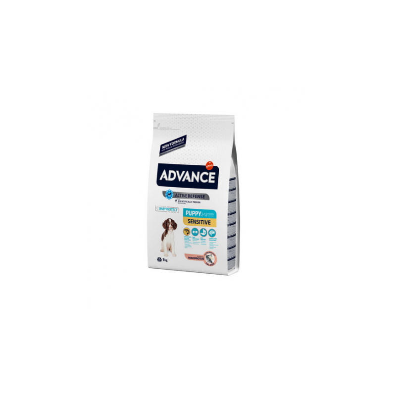 Advance puppy sensitive salmon y arroz pienso para cachorros