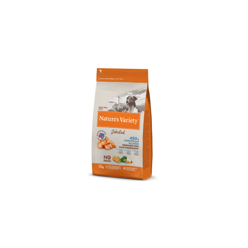 Nature's Variety Pienso para perros Selected Mini Salmón noruego