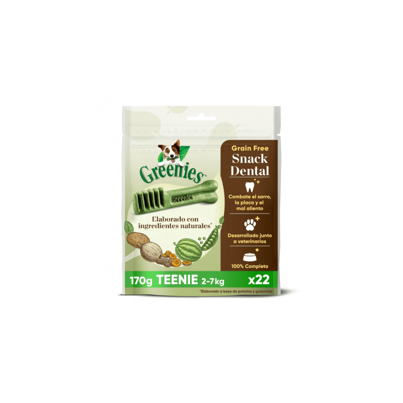 Greenies Grain Free Teenie Snack Dental Para Perros 170 g