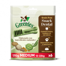 Greenies Grain Free Medium Snack Dental Para Perros 170 g