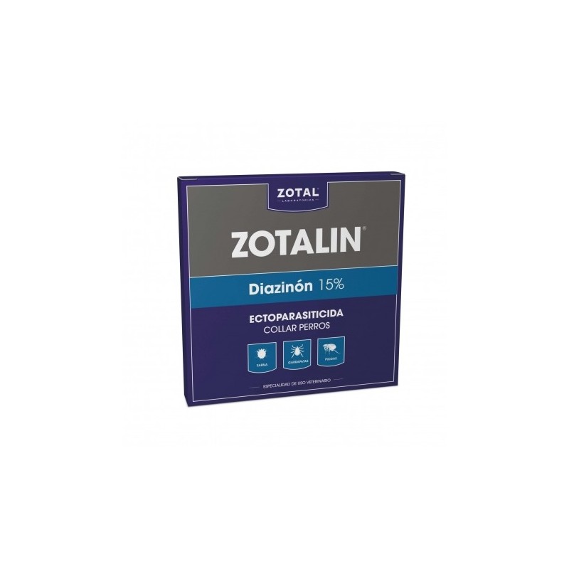 Zotalin collar antiparasitario perros. Pulgas y garrapatas 60 cms