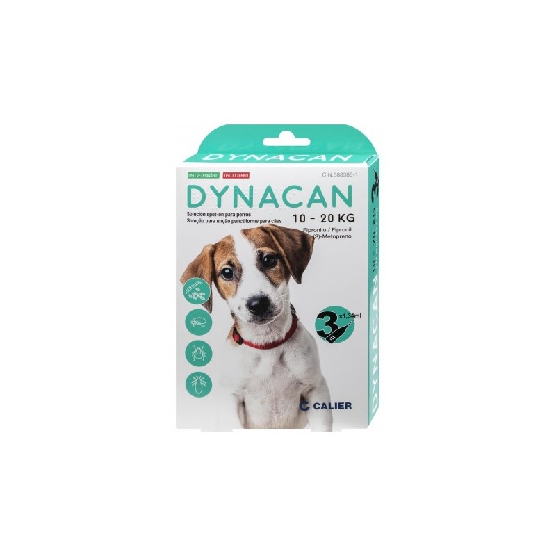 Dynacan pipetas anitparasitarias para perros (3 pipetas)